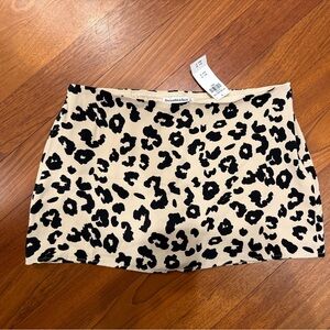 NWT Abercrombie Leopard Mini Skort High Rise Animal Print Size Small